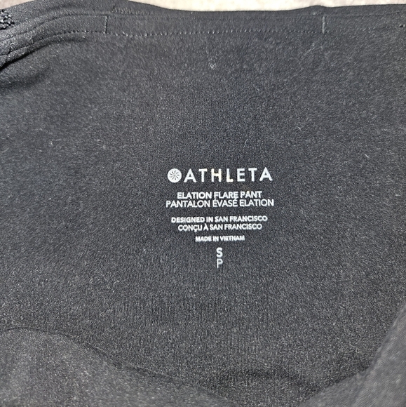 Athleta elation flare pants small black - Picture 3 of 3